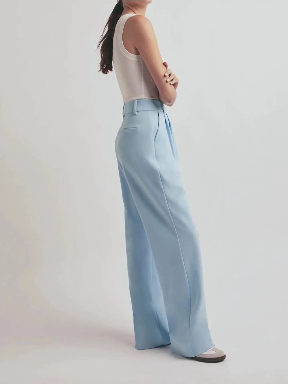 Favorite Daughter The Favorite Pants in Sky Blue - Picture 6 of 7